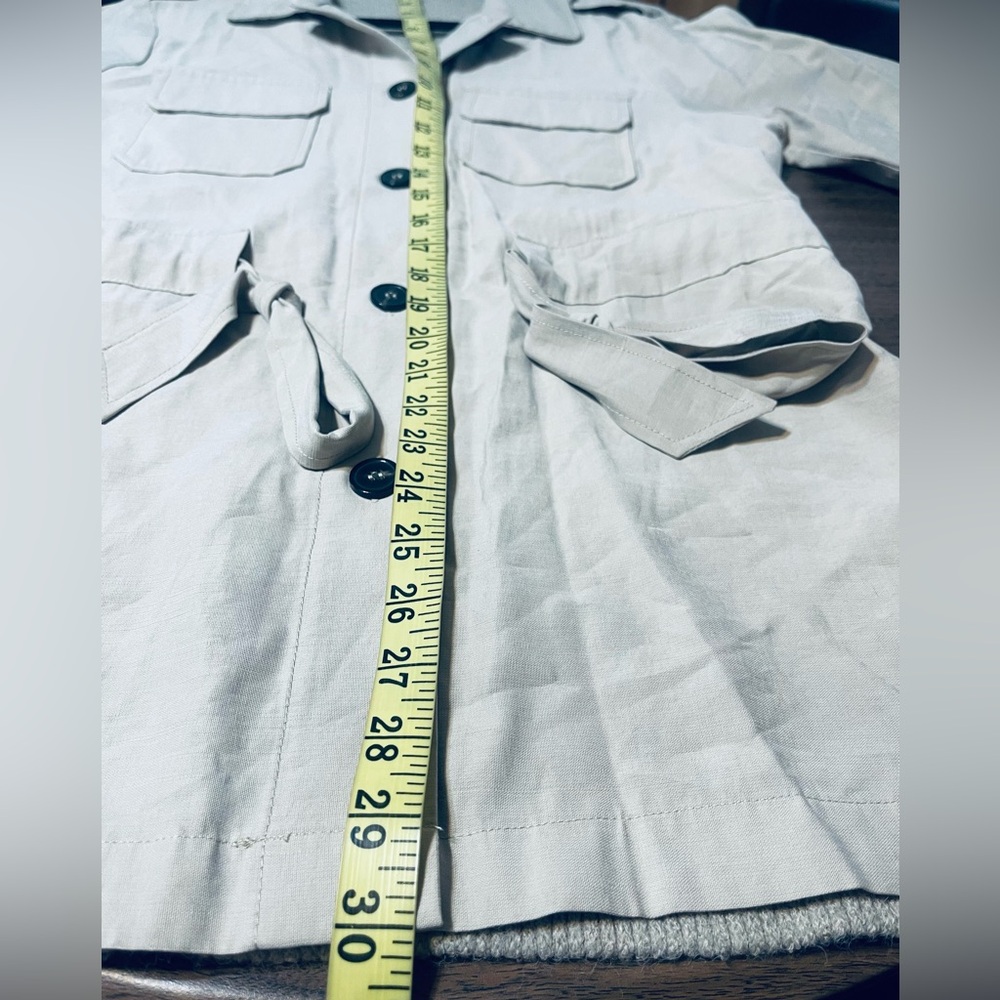 Doe & Rae Beige Utility Jacket - Picture 7 of 7